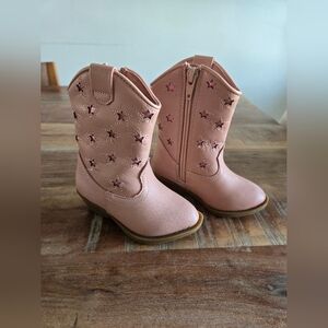 Tucker and Tate Pink Star Cowboy Boots